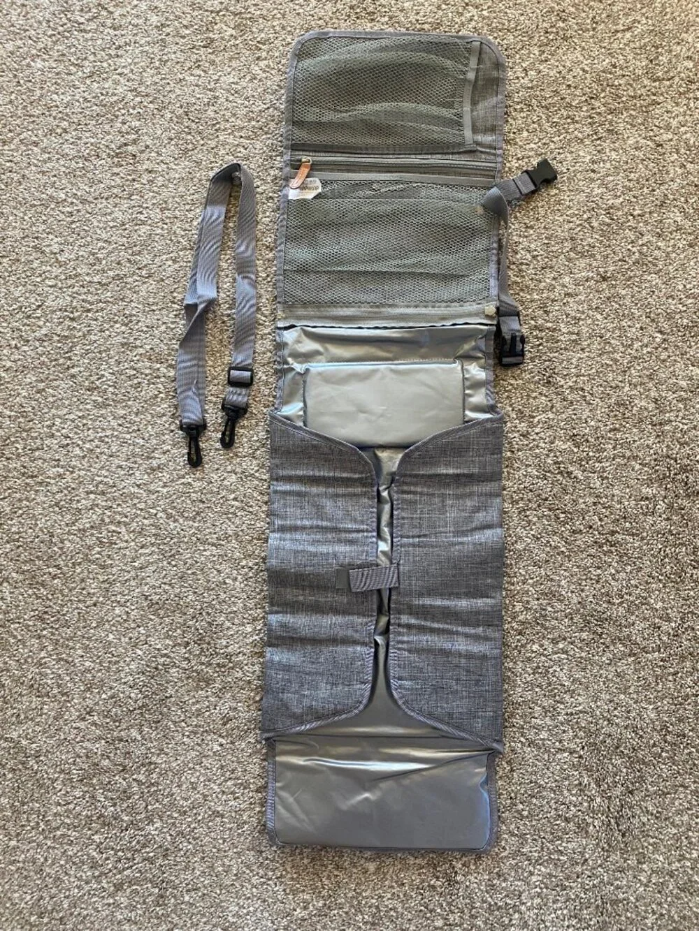 Muppykap Baby Changing Mat w/ Organizer Bags, Foldable Detachable Many Pockets